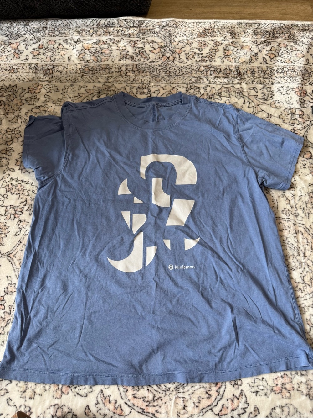 Lululemon Blue Graphic Logo T-Shirt